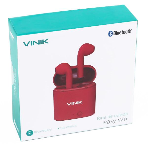 Imagem de Fone De Ouvido Bluetooth Easy W1+ Tws True Wireless - Vermelho