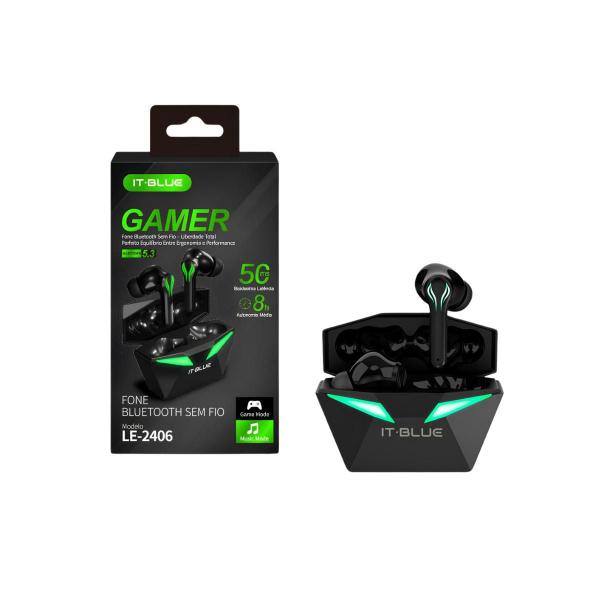 Imagem de Fone De Ouvido Bluetooth Estéreo Gamer Sem Fio Com Microfone Luz Touch 