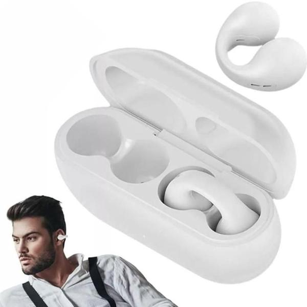 Imagem de Fone De Ouvido Bluetooth Fone Brinco Fone Earcuff Cor Branco