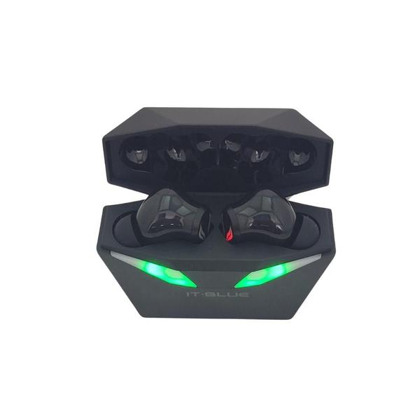 Imagem de Fone De Ouvido Bluetooth Gamer Sem Fio Baixa Latência Cor Preto Cor Da Luz Verde