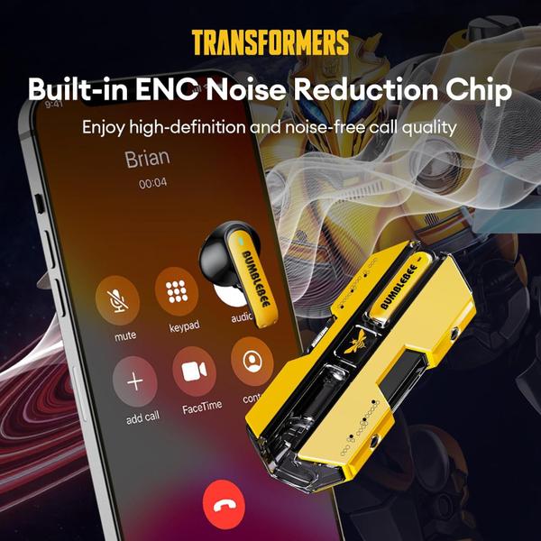 Imagem de Fone de Ouvido Bluetooth Gamer Transformers Bumblebee Metal