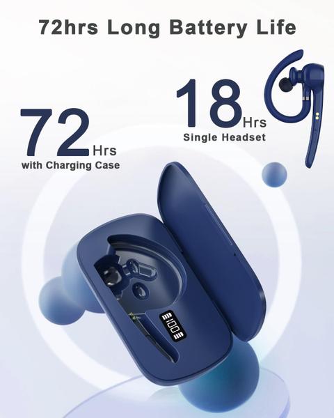 Imagem de Fone de ouvido Bluetooth HEIBAS G7 Wireless com estojo de 500mAh 72h Talk