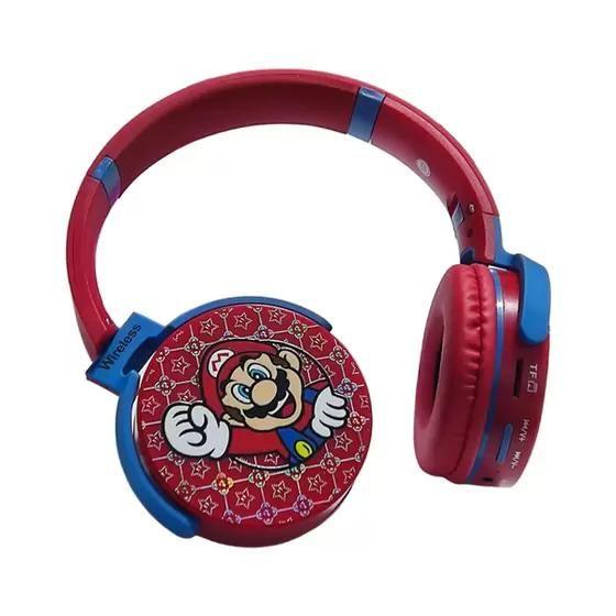 Imagem de Fone de Ouvido Bluetooth Infantil Super Mario Wireless Fm