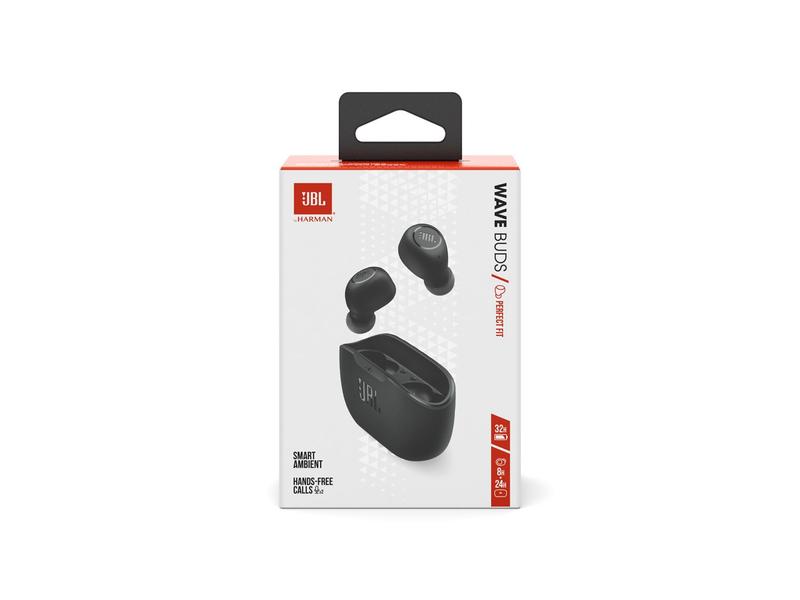 Imagem de Fone de Ouvido Bluetooth JBL Wave Buds Intra-auricular com Microfone Preto