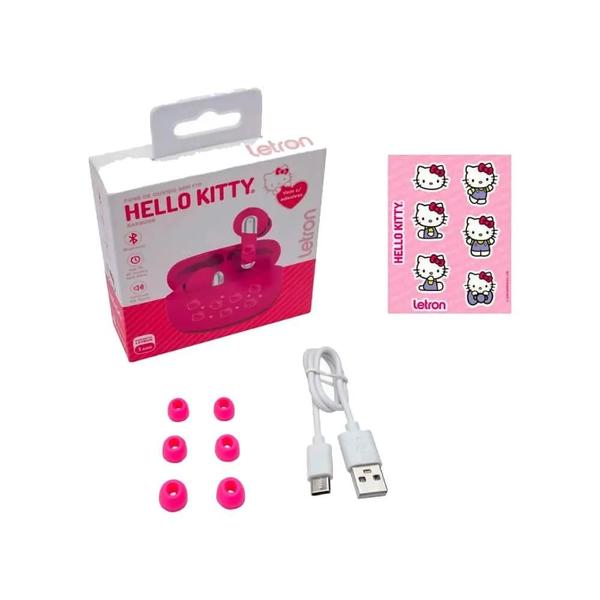 Imagem de Fone de Ouvido Bluetooth Letron Hello KITTY Rosa