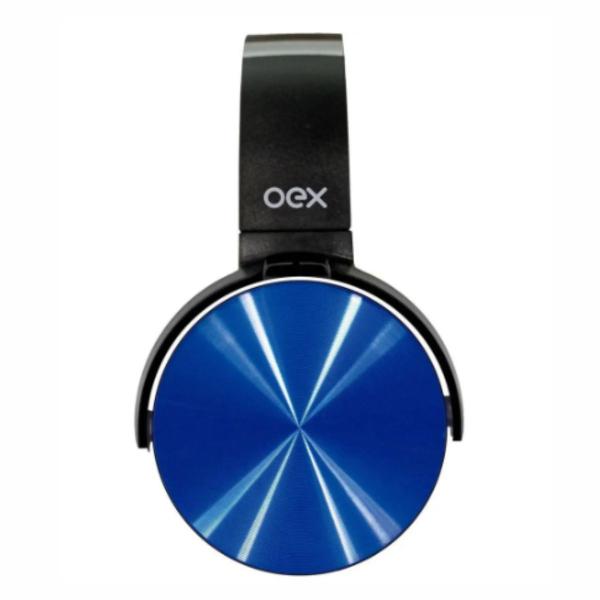 Imagem de Fone de ouvido bluetooth oex cosmic HS309 - azul Headset Com Frequência bluetooth de 2.4GHz com Entrada P2