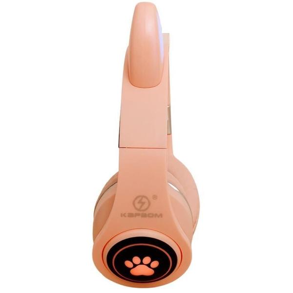 Imagem de Fone De Ouvido Bluetooth Over-Ear Sem Fio Orelha De Gato