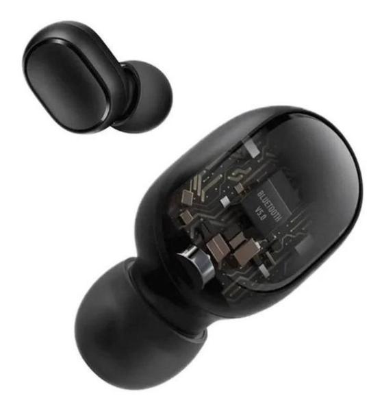 Imagem de Fone De Ouvido Bluetooth Preto In-Ear Compatível com Mi A2