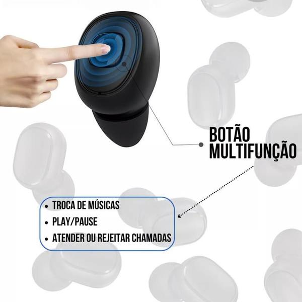 Imagem de Fone De Ouvido Bluetooth Sem Fio Cor Preto