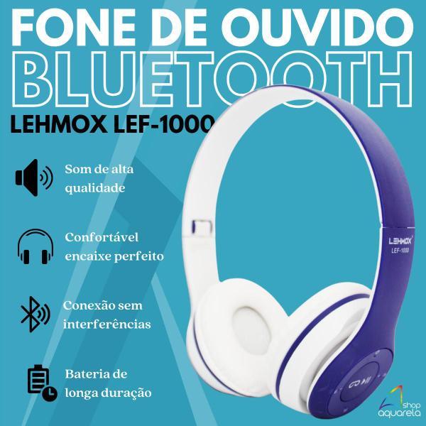 Imagem de Fone De Ouvido Bluetooth Sem Fio Headset Lehmox Anti-ruído