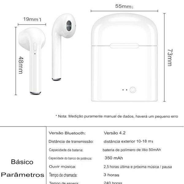 Imagem de Fone de Ouvido Bluetooth Sem Fio Original 5.0 Academia Treino