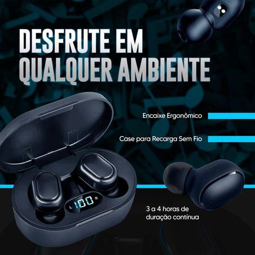 Imagem de Fone De Ouvido Bluetooth Sem Fio Todos Celulares Tws Microfone embutido