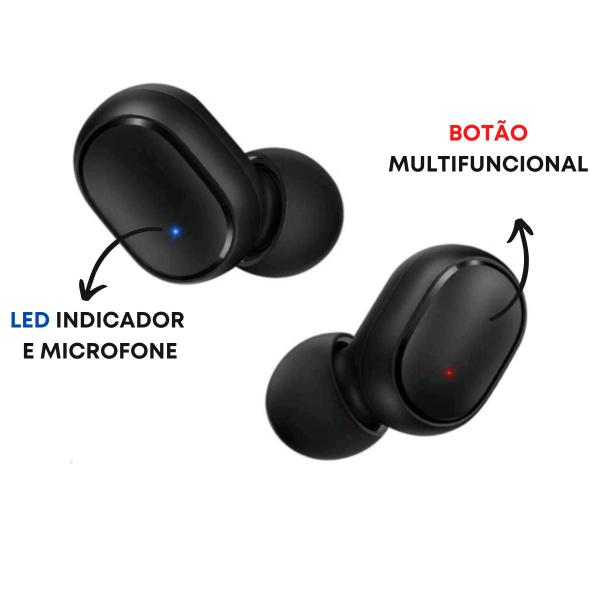 Imagem de Fone de Ouvido Bluetooth Sem Fio Wireless Original Tws Com Anatel In-ear Preto