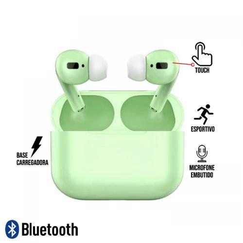 Imagem de Fone de Ouvido Bluetooth TWS Intra Auricular Touch com Base Carregadora e Microfone Inpods 13 - Verde