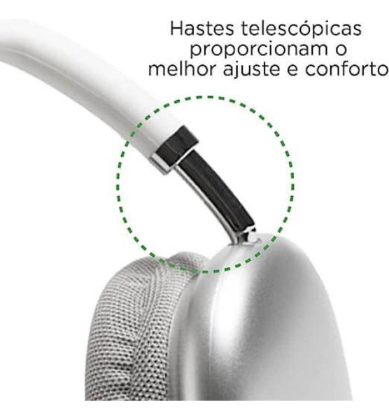 Imagem de Fone de Ouvido BRANCO Headset Wireless ELG - EPB-MAX5WH-2