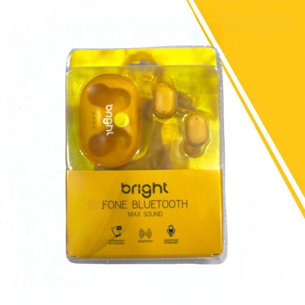 Imagem de Fone de Ouvido Bright Bluetooth Max Sound Cód.FN588 Amarelo