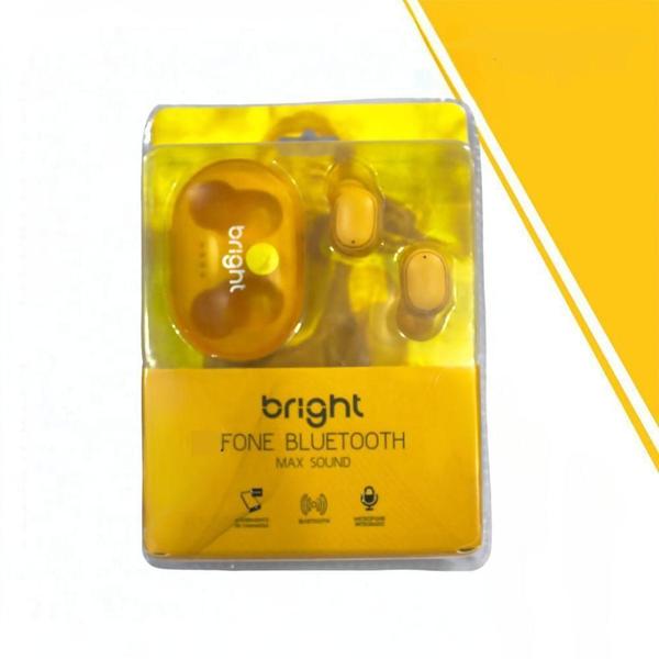 Imagem de Fone De Ouvido Bright Bluetooth Max Sound Cód.Fn588 Amarelo