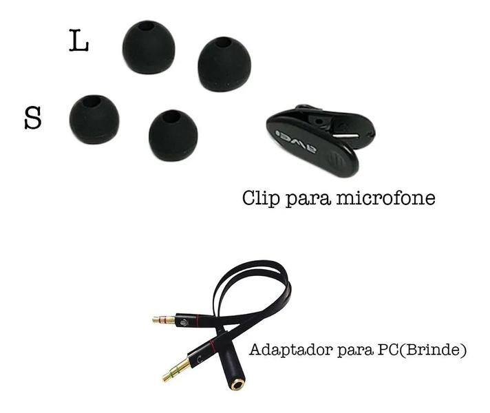 Imagem de Fone De Ouvido Com Fio 3.5mm Microfone Celular Notebook Pc