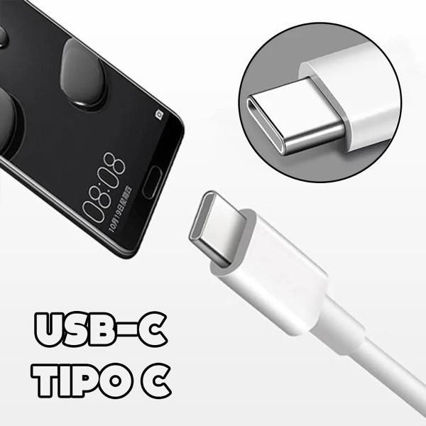 Imagem de Fone de Ouvido Com Fio Tipo C Estéreo Microfone Controle USB-C