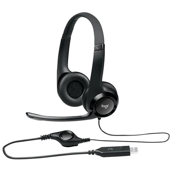 Imagem de Fone de Ouvido com Microfone Headset USB Preto H390 Logitech