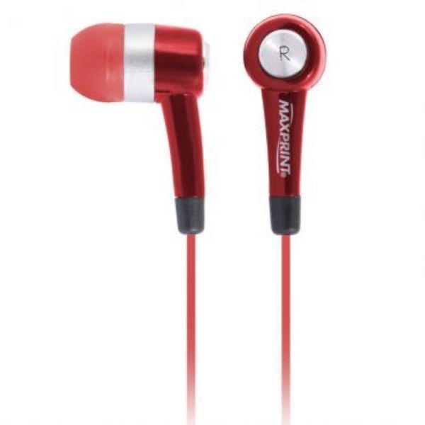 Imagem de Fone de Ouvido Earphone Vermelho Max Sound Maxprint - MaxPrint