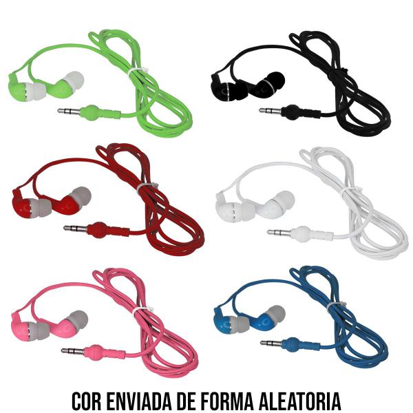 Imagem de Fone de Ouvido Estéreo auricular com Microfone - Vermelho