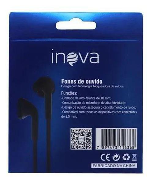 Imagem de Fone De Ouvido Estéreo P2 Com Microfone Inova 2171D