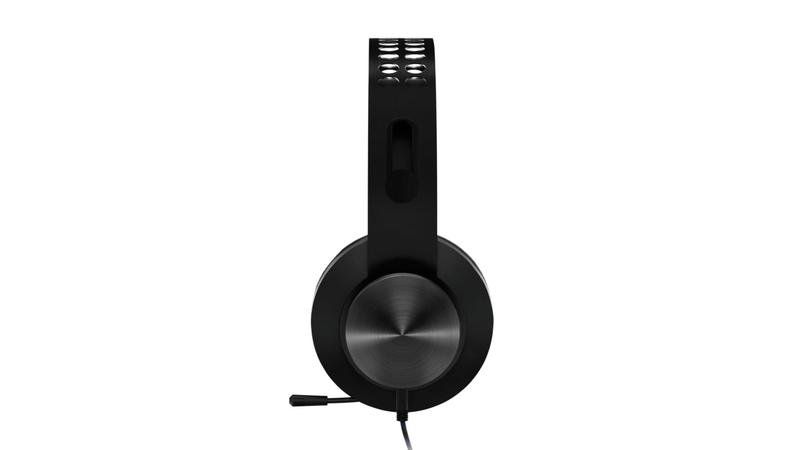 Imagem de Fone de ouvido estéreo para jogos Lenovo Legion H300, microfone com cancelamento de ruído, espuma de memória e fones de ouvido de couro PU, faixa de cabeça de aço inoxidável, PC, PS4, Xbox One, Nintendo Switch, Mac, GXD0T69863, preto