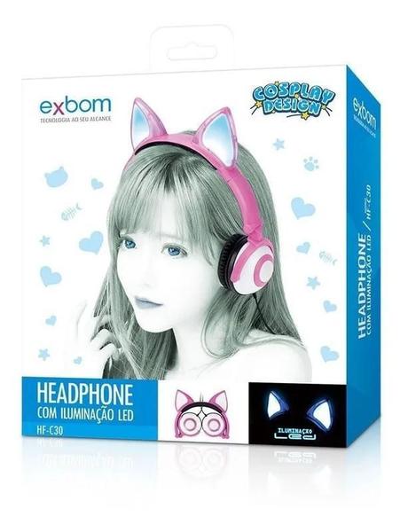 Imagem de Fone De Ouvido Fox Cosplay Com Pisca De Led Headphone