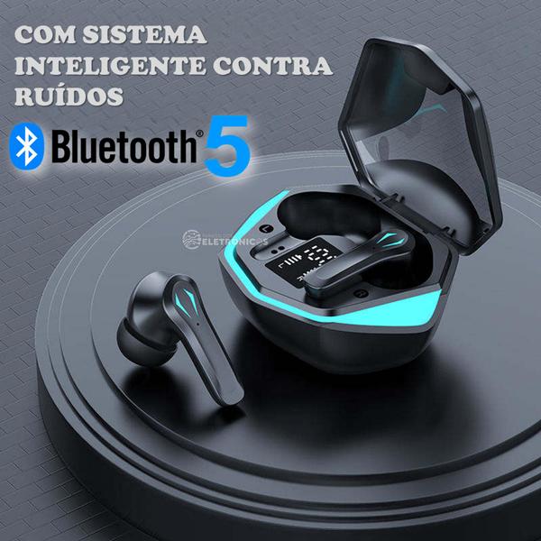 Imagem de  Fone de Ouvido Gamer com Bluetooth 5.3, Som Surround e Possui LEDs Coloridos no Estojo LEFGM110