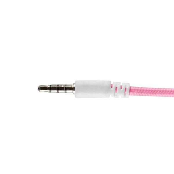 Imagem de Fone De Ouvido Gamer Gorky P3 Oex Branco com Rosa Hs413