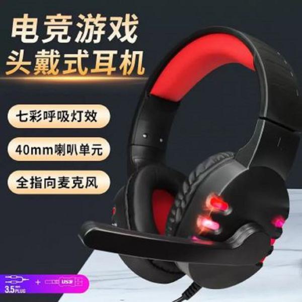 Imagem de Fone De Ouvido Gamer Headset Com Led Microfone Usb P2 P3 Rgb