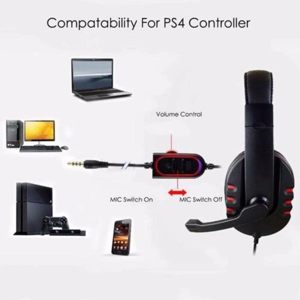 Imagem de Fone De Ouvido Gamer Headset Headphone P/ Celular Pc Ps4