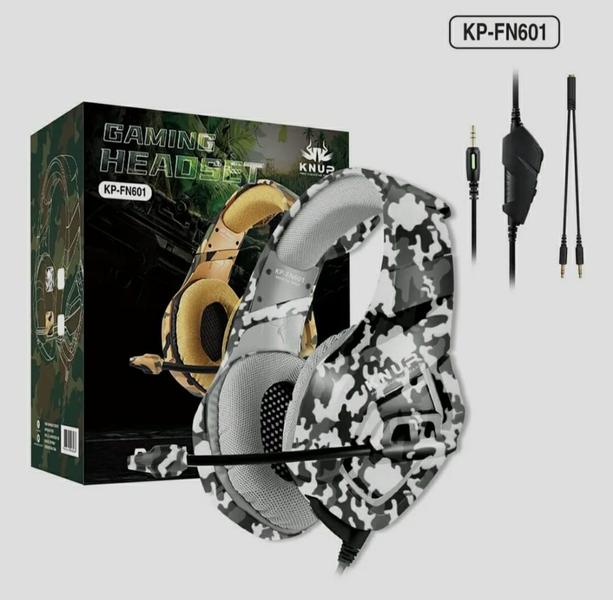 Imagem de Fone De Ouvido Gamer Headset Knup Camuflado Pc Notebook