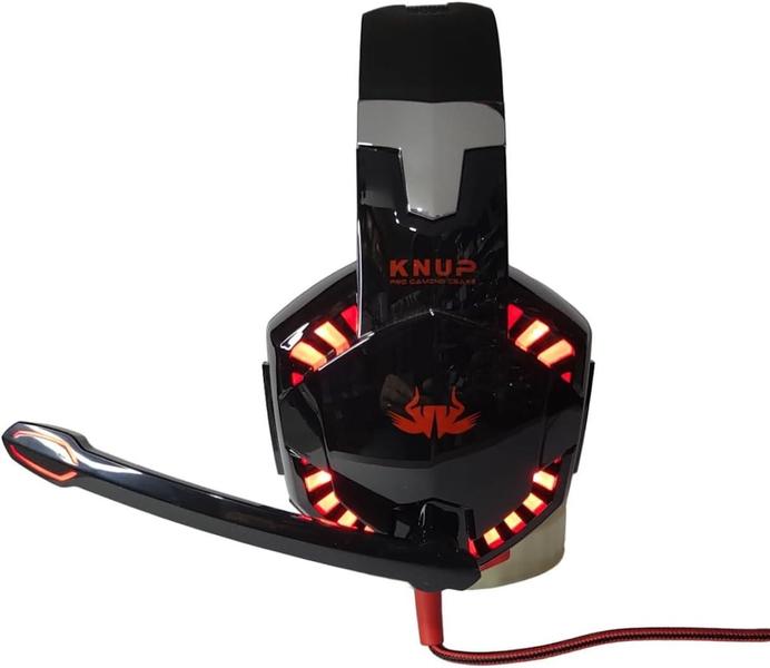 Imagem de Fone de Ouvido Gamer Headset Knup KP-455A com LED e Microfone