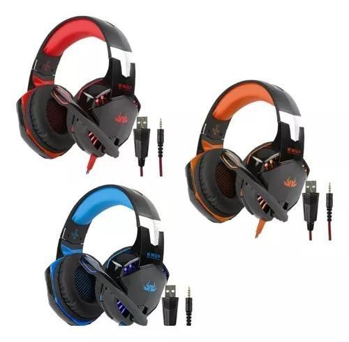 Imagem de Fone De Ouvido Gamer Headset Knup Kp-455A Com Led Microfone