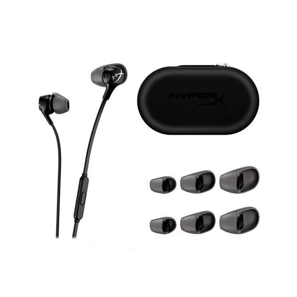 Imagem de Fone de Ouvido Gamer HyperX Cloud Earbuds II, Com Microfone, Preto - 70N24AA