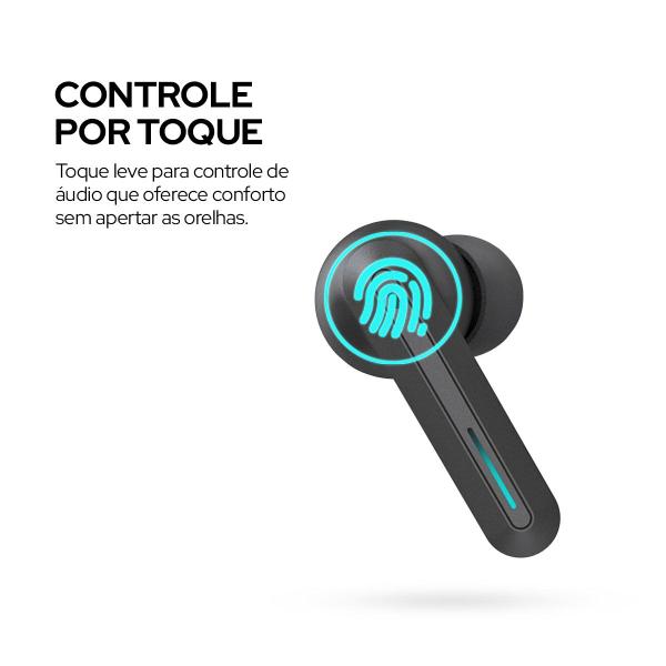 Imagem de Fone de ouvido Gamer in-ear Bluetooth WB Sentinel TWS Preto