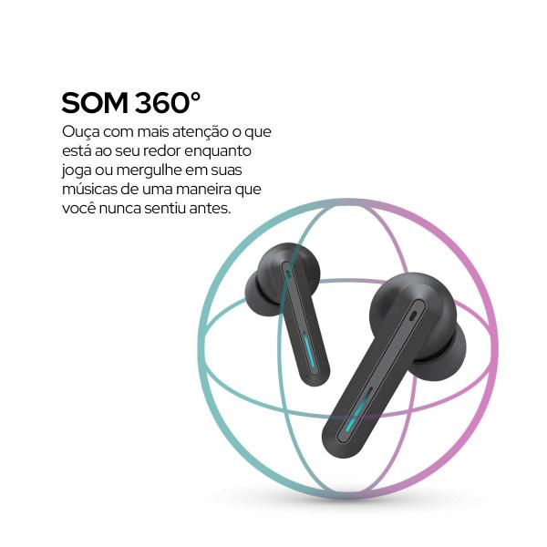 Imagem de Fone de ouvido Gamer in-ear Bluetooth WB Sentinel TWS Preto