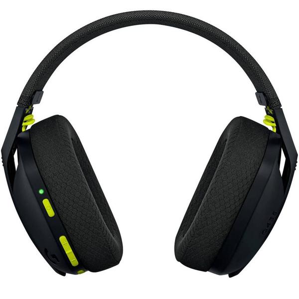 Imagem de Fone de Ouvido Gamer Logitech G435 Lightspeed Sem Fio - Black/Neon Yellow (981-001049)