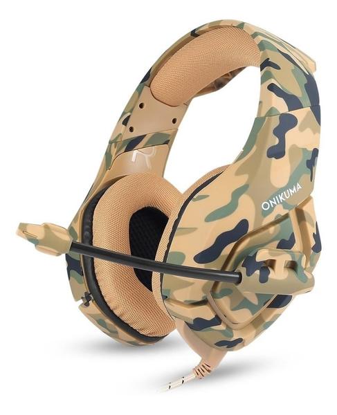 Imagem de Fone De Ouvido Gamer Onikuma K1-B Camouflage Yellow