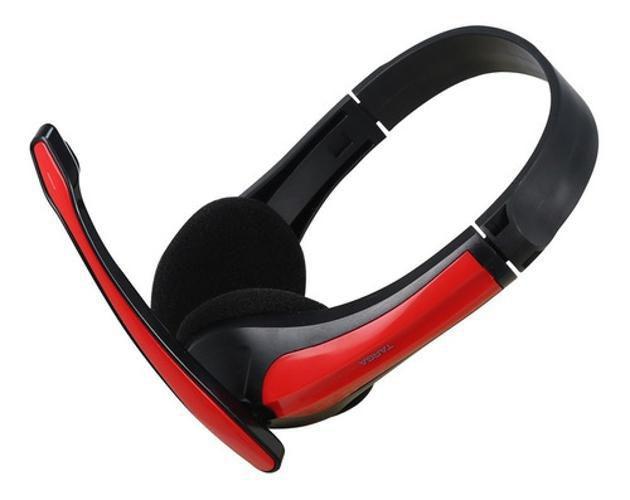 Imagem de Fone De Ouvido Headset Com Microfone Preto E Vermelho Ph250 Targa