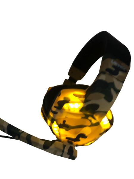 Imagem de Fone De Ouvido Headset Gamer Camuflado Marrom GT F-14  - LEHMOX