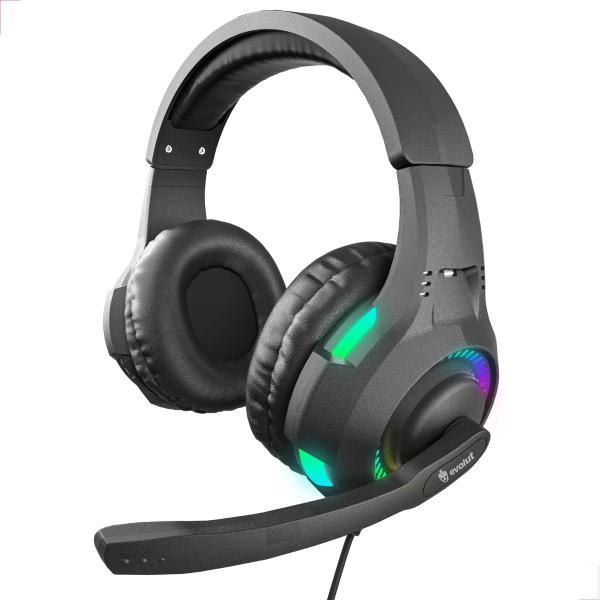 Imagem de Fone De Ouvido Headset Gamer Com Fio Rgb Led Rival EG307