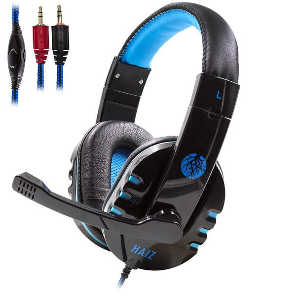 Imagem de Fone de Ouvido Headset Gamer Compatível Pc Vídeo Game Celular Alpha Bass Haiz HZ-1804