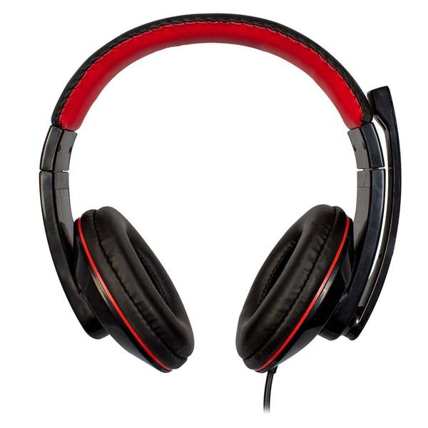 Imagem de Fone De Ouvido Headset Gamer Evolut EG-302RD Thardus Preto/Vermelho