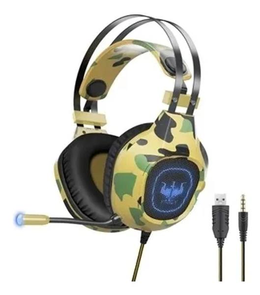 Imagem de Fone de ouvido headset gamer fg02 camuflado -fancy