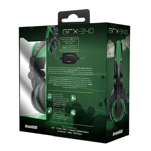 Imagem de Fone de Ouvido Headset Gamer GRX-340 Dreamgear DGXB1-6615 Preto e Verde