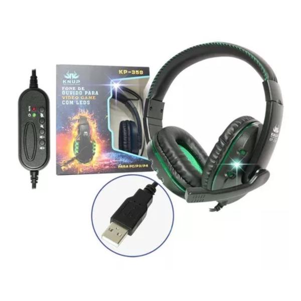 Imagem de Fone de Ouvido Headset Gamer USB Com Microfone controle de volume e mute Ideal para Jogos