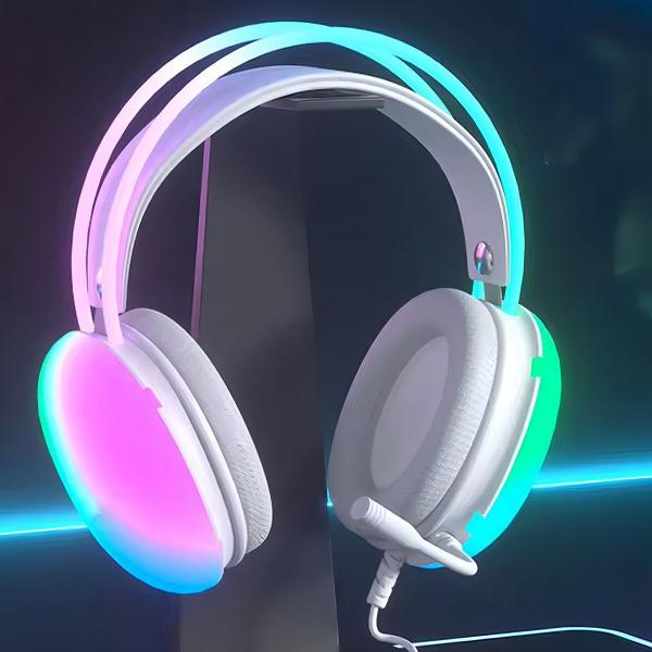 Imagem de Fone de Ouvido Headset Gamer (USB + P2) KP-FN635 - Knup iluminação LED